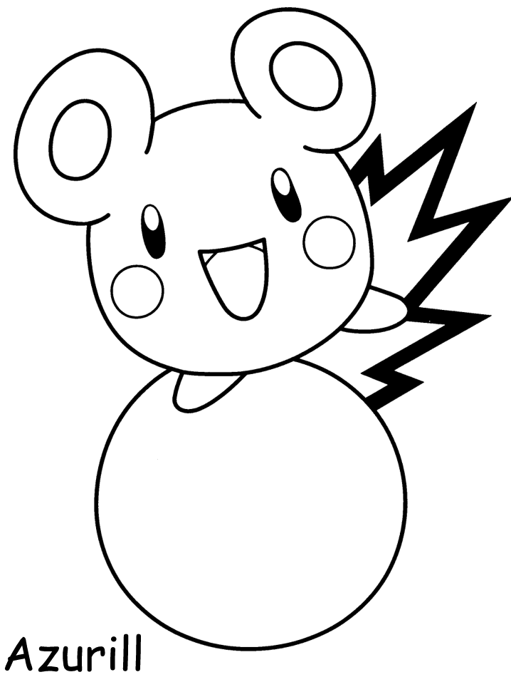 Plansa de colorat cu Pokemon 88 87